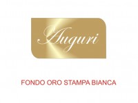 Etichette adesive auguri (mm 37x20) (cod. 3O)